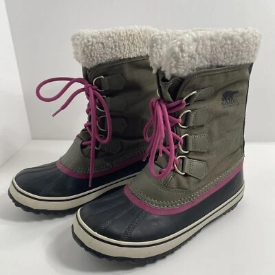 Sorel - Invierno Carnaval - Botas - Gris/Negro - Mujer - 7 - NL1495-213 MANCHA Foto 1 de 4