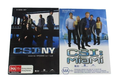 CSI NY Season One CSI Miami Season One MA15+ PAL R4 CBS Productions Tested - image 1 of 4