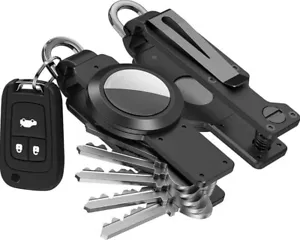 Schlüsselanhänger Schlüsselhalter Keychain mit Airtag Slot, Schlüsselring Schlüssel Organizer für Autoschlüssel - Bild 1 von 12