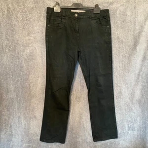 George jeans women's UK 14 EU 42 black straight casual dark wash 34x28 - Picture 1 of 10