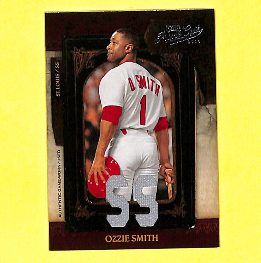 2008 Playoff Prime Cuts Ozzie Smith 6/75 Jersey Relic Card Cardinals HOF - Image 1 of 1