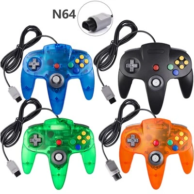 Wired N64 Controller For Nintendo 64 Video Game Console Gamepad Joystick Joypad - Image 1 of 4