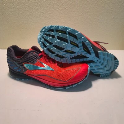 Brooks Mazama Womens Sz 7 B Trail Running Shoes Pink Blue Comfort Sneakers EUC - Image 1 of 4