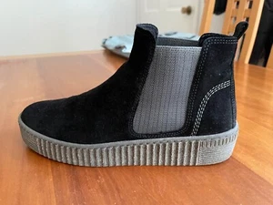 Gabor Chelsea Schwarz Wildleder Sneaker Bootie Damen Gr. UK 4 / US 6,5 - Bild 1 von 6