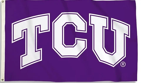 TCU Horned Frogs 3’x5’ Flag with Heavy-Duty Brass Grommets Cover