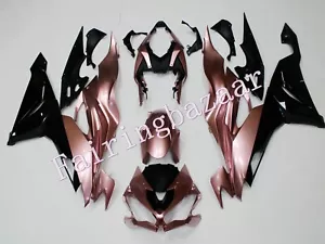 Kit de carenado de carrocería de inyección ABS negro oro rosado apto para ZX6R 636 2019-2023 - Imagen 1 de 6