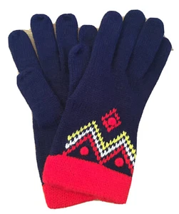 VINTAGE WOMAN'S ACRYLIC KNIT GLOVES NEW/OLD STOCK ONE SIZE Taiwan - Picture 1 of 4