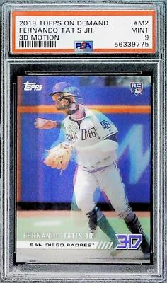 2019 Topps on Demand 3D Motion Fernando Tatis Jr. Padres #M2 RC PSA 9 Mint - Image 1 of 2