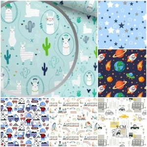 COT FITTED SHEET 70x140 PATTERNED 100% cotton Boys animals football cars star - Picture 1 of 60