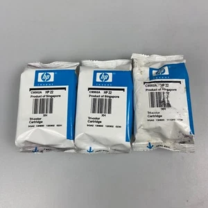 Cartucho de tinta para impresora tricolor 3 X HP Original 22 (C9352A) - Imagen 1 de 4