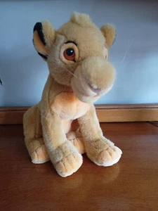 Vintage Walt Disney World Disneyland SIMBA The Lion King 12inch Sitting Plush - Picture 1 of 9
