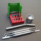 Dental Bone Collector Kit Dental Bur Drills with Stoppers with Bone Scraper FREE