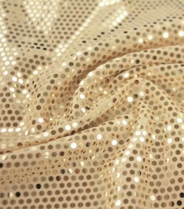 TELA DE SPANDEX PUNTO DORADO DE UNA YARDA COMPLETA / 57" DE ANCHO. ENVÍO GRATIS - Imagen 1 de 1