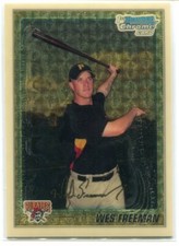 2010 Bowman Chrome Prospects SuperFractor 64 Wes Freeman Rookie 1/1