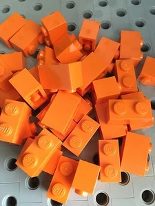 Lego Bulk Lot von 50 1x2 Steine orange - Bild 1 von 2
