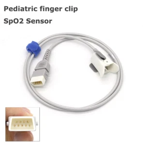 Sensore clip da dito pediatrico SPO2 per pulsossimetriaossimetro/monitor paziente - Foto 1 di 7