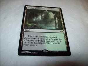 VERDANT CATACOMBS MODERN MASTERS LAND NM RARE FREE SHIPPING WITH TRACKING - Picture 1 of 2