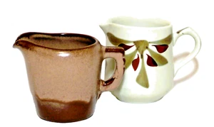 Brocche vintage ceramica Frankoma marrone e bianco lotto 2 - Foto 1 di 10