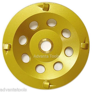 Rueda de copa 5"" PCD - cuarto redondo 4 segmentos con eje de 7/8""-5/8 - Imagen 1 de 4