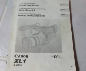 Videocamera digitale Canon XL1A miniDV DM-XL1A MANUALE - Foto 1 di 1