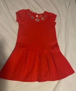 GYMBOREE WOODLAND WONDER POPPY RED SPARKLE FLARE DRESS SZ 5 - Picture 1 of 1