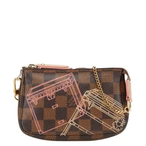 LOUIS VUITTON Damier Mini Pochette Accesorios Bolsa N41433 Mujer 【Usado】 - Imagen 1 de 14