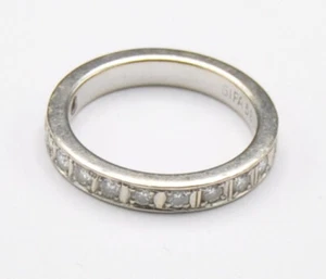 Weißgold Memory Eternity Ring 12x Diamant 0.50 Carat 585 Gold - Bild 1 von 3