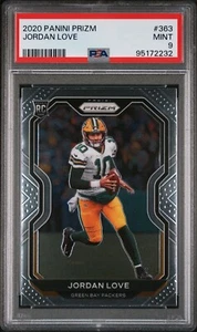 Jordan Love 2020 Panini Prizm Base #363 Rookie RC Packers PSA 9 - Imagen 1 de 2