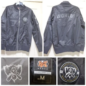 Riot Games Jacket Men Medium Black 2016 Worlds Bomber Gamer League of Legends - Picture 1 of 23
