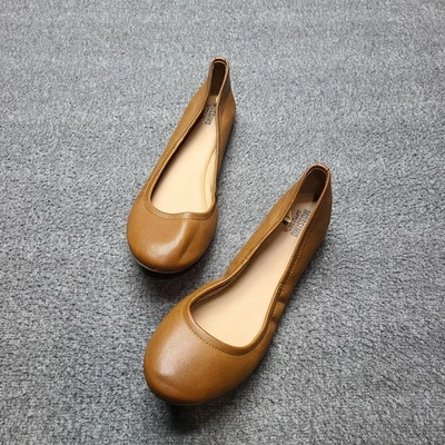 Mossimo Supply Co Zapatos Mujer Talla 8.5 Marrón Ballet Pisos Hechos por el Hombre F16838280 Foto 1 de 4