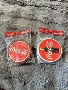 Vintage Coca Cola Brand Coca Cola Coasters 2sets 8 Coasters Total - Picture 1 of 4