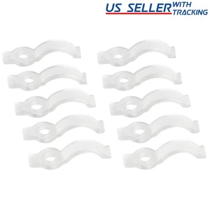 100pcs Clear Fastener Clips for 8mm/10mm Waterproof LED Strip Light 3528 5050 - Picture 1 of 1