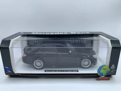 New Ray Mercedes Serie C 63 AMG 2008, scala 1:24 - 1:25, (3205), vintage - Immagine 1 di 4