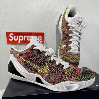 Nike Kobe 9 Elite Low ID Multicolor Flyknit Rare 2014 100% Authentic Mamba Sz 11 - Image 1 of 4