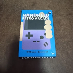 New In Box Purple Handheld Retro Arcade with 100 Games - Picture 1 of 3