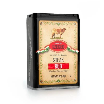 PRIDE OF SZEGED Steak Rub Condimento Mezcla de Especias Coctelera 5 Onzas (Paquete de 1) Foto 1 de 2