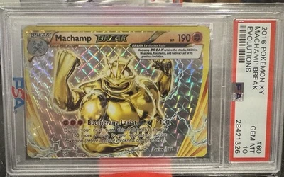 2016 Pokemon XY Evolutions Machamp Break #60 PSA 10 - Image 1 of 3
