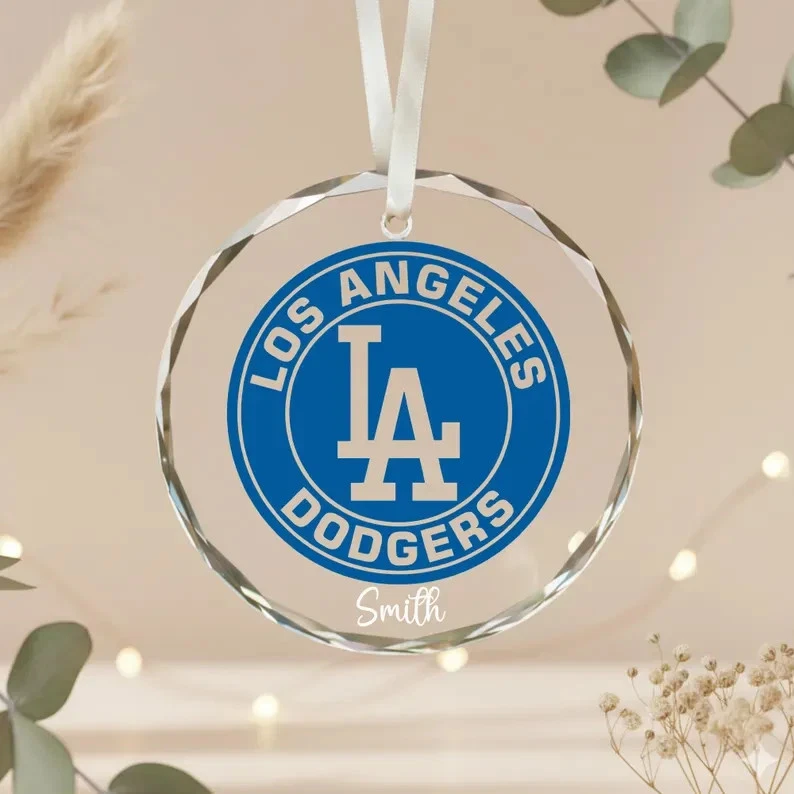 2025 Los Angeles Champions Ornaments ,Round Glass Pendant s1 - Image 1 of 3