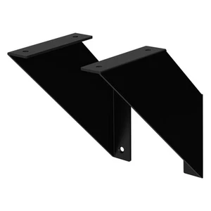Set de 2/4/6/8 soportes para estante flotante escuadra negra moderna para balda - Imagen 1 de 7