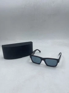 Prada Men's Rectangle Sunglasses Red Tortoise / Blue Polarized - Picture 1 of 14