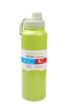 Thermos Bottle Stainless Steel Vacuum Large Capacity 34 fl oz Green Hot Cold - Image 1 of 4