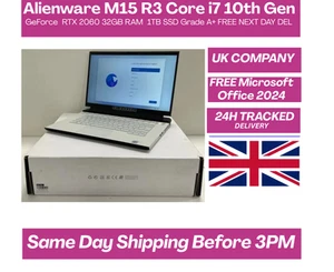 Alienware M15 R3 Core i7 10th Gen GeForce RTX 2060 32GB RAM 1TB SSD Grade A+ - Picture 1 of 10