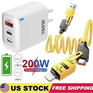 Cargador de pared USB tipo C carga rápida 120W para Samsung S25 S24 S23 22 21 20+ - Imagen 1 de 19