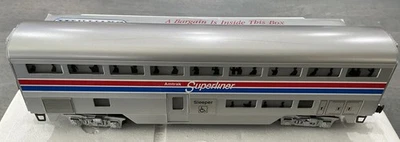 Williams  O Gauge Amtrak 60’ Aluminum Superliner 32500 Sleeper Car EX - Image 1 of 4