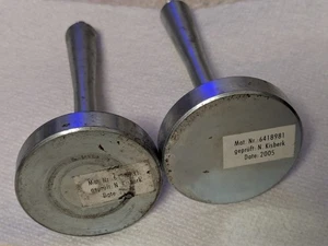 2 Calibration / Test Weights for Hofmann brand Wheel Balancers Part no. 6418981 - Picture 1 of 7