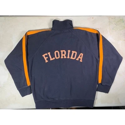 Chaqueta de Pista de Colección Florida Gators Cremallera Completa Naranja Rayas Fútbol Universitario Foto 1 de 4
