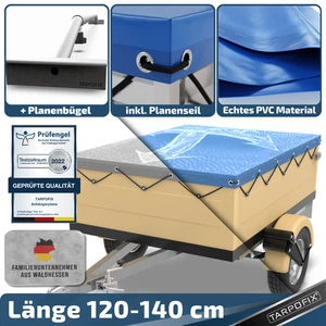 Anhängerplane Flachplane opt. Planenbügel PKW Anhänger Abdeckplane wasserdicht - Bild 1 von 12