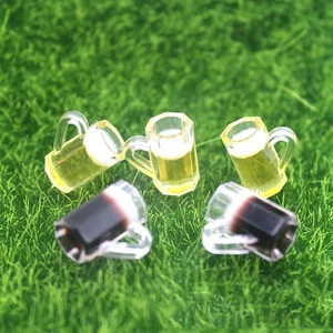 20pcs Simulation Beer Glasses Mini Scene Bottles Beer Mug Models Drinking Cup Mi - Picture 1 of 12