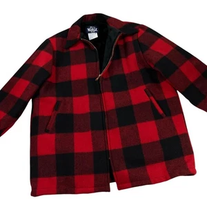 Vintage NOS Woolrich Cruiser Jacket Mens XL Bufflalo Plaid Sherpa-Lined NWT USA - Picture 1 of 10