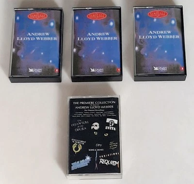 4 x Andrew Lloyd Webber Cassette Tape Album Bundle Premiere Collection Best Of - Image 1 of 4